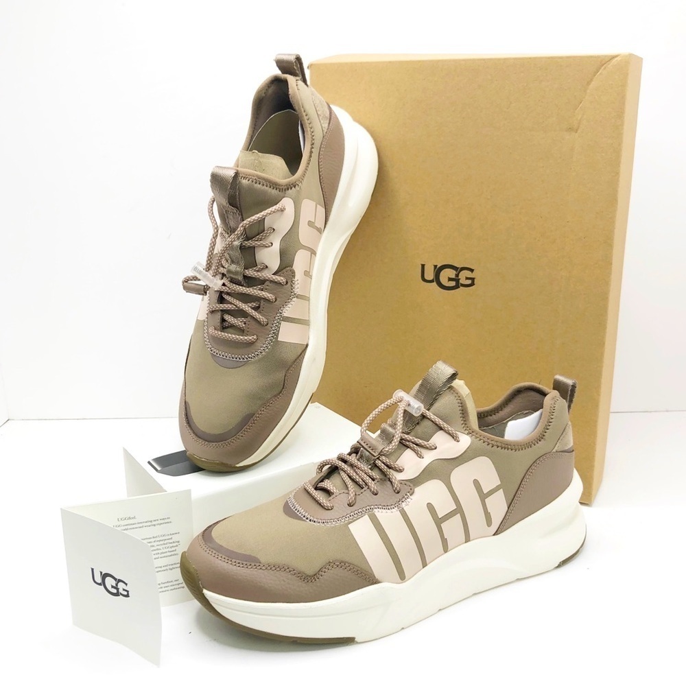 UGG LA Daze tan and white chunky sneaker
